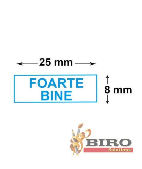 Ștampilă calificativă /FOARTE BINE/, COLOP Printer C10